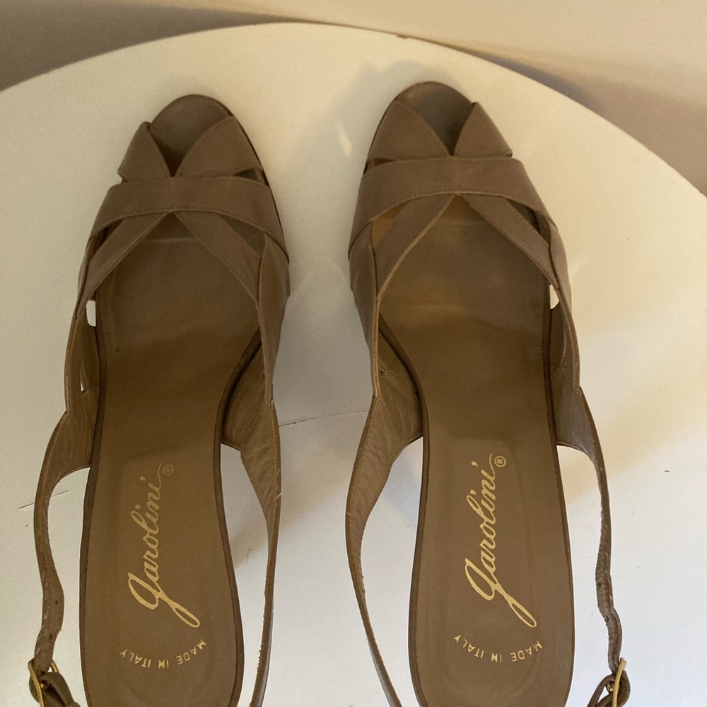 Garolini Tan Leather Sandals
